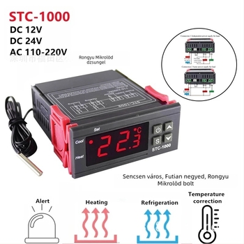 STC-1000 hőmérséklet-szabályozó, Yu Wei, 220V, Telepítési típus: 2, Mérési tárgy: Egyéb, Digitális kijelző mikro-számítógéppel