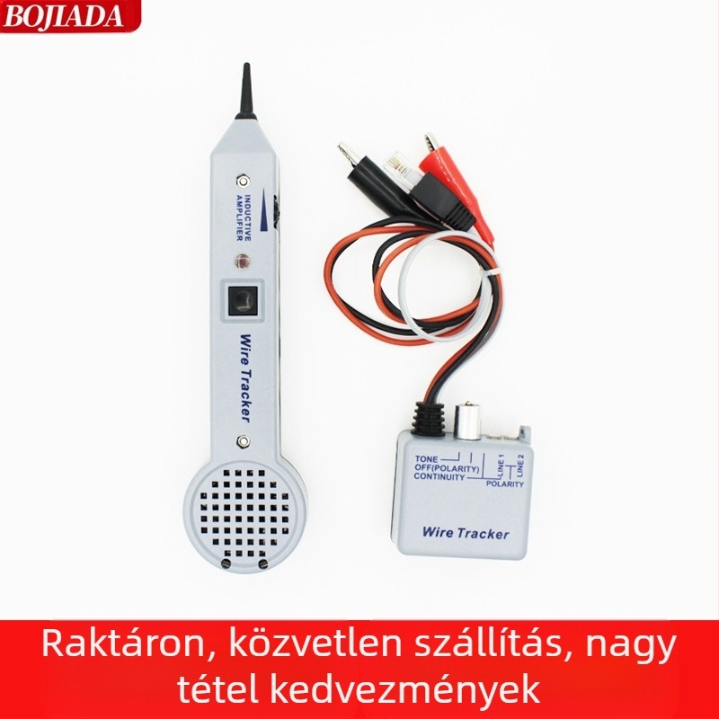 Intelligens digitális vonalkereső BJ-008 — vonalkeresés, hálózati kábel-tesztelő, állítható indukciós erősítő