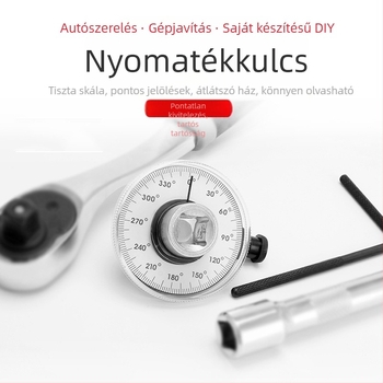 Szögnyomatékmérő – ötvözet test, 0,18 kg, Mussen hall márka, autó- és gépjavításra