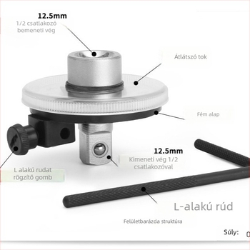 Szögnyomatékmérő – ötvözet test, 0,18 kg, Mussen hall márka, autó- és gépjavításra