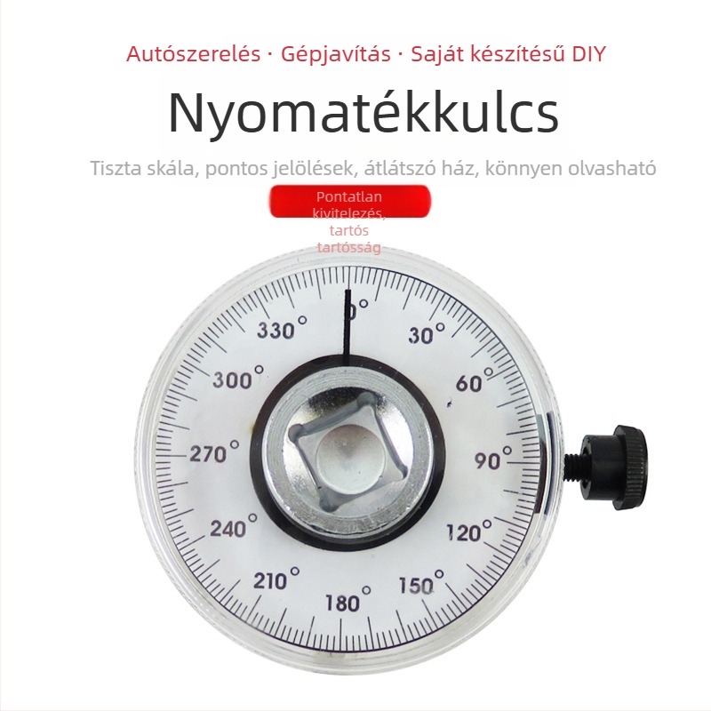 Szögnyomatékmérő – ötvözet test, 0,18 kg, Mussen hall márka, autó- és gépjavításra