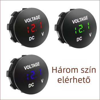 ONEGOL GG-A06 12-24V DC autóakkumulátor digitális feszültség kijelző mérőeszköz