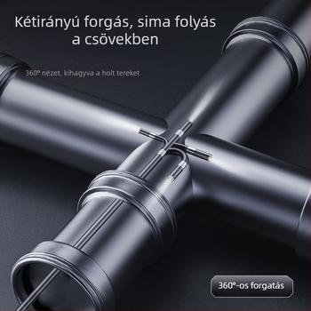 Kézi boreszkóp 360° forgással, ipari használatra, 7,9 mm szonda, 1000 mm működési hossz, IP67 vízálló, 2 MP
