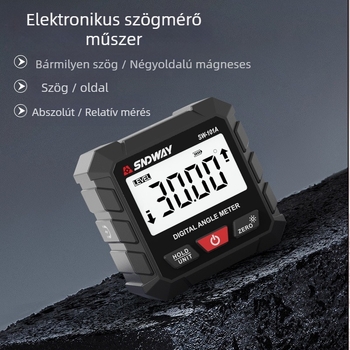 Shendawei SW101A Digitális kijelzős inklinométer-protrakció, 4×90° tartomány, elektronikus szögmérő