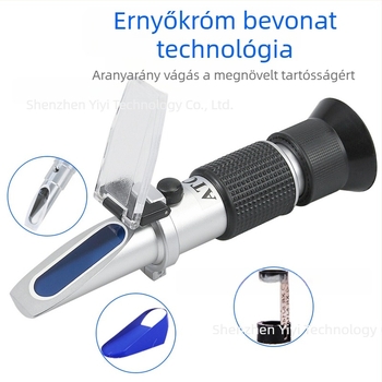 ATC 0-80% refraktométer – hordozható kézi koncentrációmérő, modell THE01504B, pontosság 0.2, felbontás 1