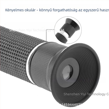 ATC 0-80% refraktométer – hordozható kézi koncentrációmérő, modell THE01504B, pontosság 0.2, felbontás 1