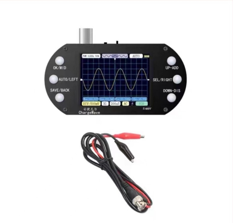 Antilel 01 digitális oszcilloszkóp, 1 csatorna, sávszélesség 1, mintavételi frekvencia 2.5