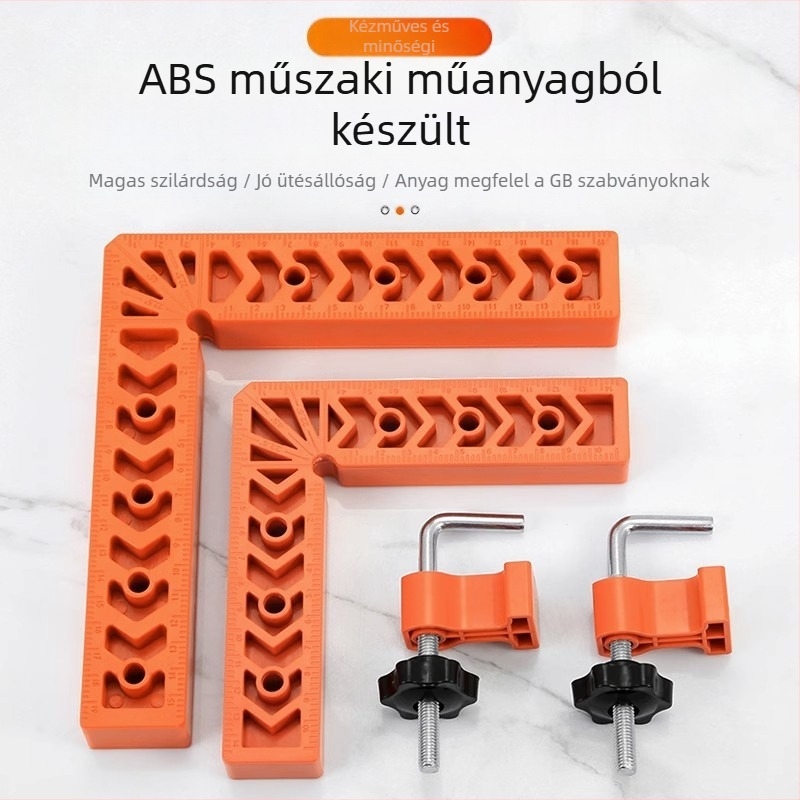 Kétfunkciós pozicionáló vonalzó vastagságmérővel, márvány négyszögletes vonalzóhoz és famegmunkáláshoz