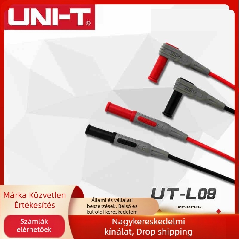 UNI-T UT-L09 Multiméterhez tesztvezeték és adapter
