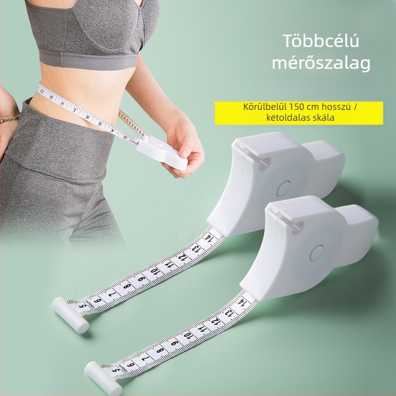 Y alakú testkörméret mérő szalag | Anyag: ABS/PVC üvegszál | Szalag szélessége: 1,5 | Sokoldalú mérés derékhoz, csípőhöz, karhoz, lábhoz és hashoz
