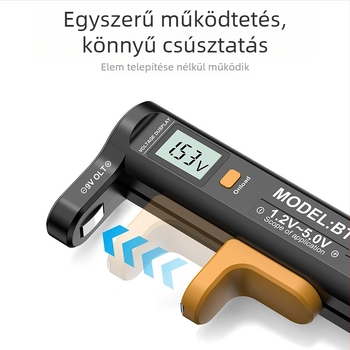 DT169 Digitális kijelzős száraz elem feszültségmérő, 1.2–5.0 V tartomány, Márka Far-created