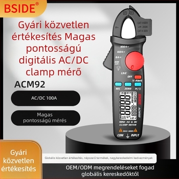 BSIDE ACM92 Digitális AC/DC clamp meter, 100 A, 600 V, 6000 Ω