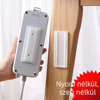 Öntapadós falra szerelhető aljzat tartó, lyukasztás nélkül, műanyag, japán stílus