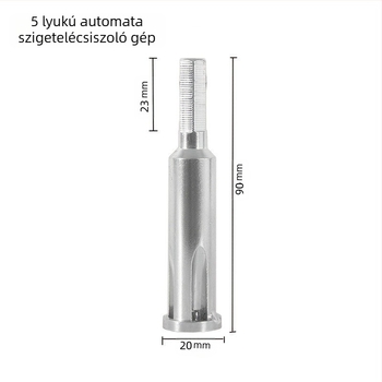 Párhuzamos vezeték terminál csatlakozó — hántolás nélkül, strapabíró acél, 220V, 5-vezeték 4 mm² vezetékekhez, gyors tekerő