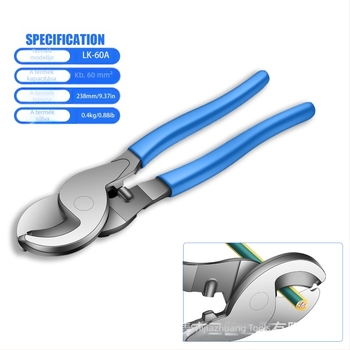 HX-50B huzal-krimpelő fogó – rézorrú heggyel, csőterminálokra krimpelés, réz- és alumíniumkábelek krimpelése, magas széntartalmú acél