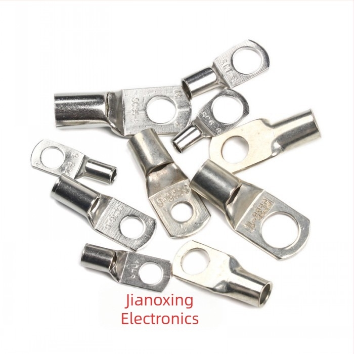 100 db ónbevonat réz terminálblokkok SC kombinációs készlet kábelekhez, modell Ring eye copper, Jonoxing