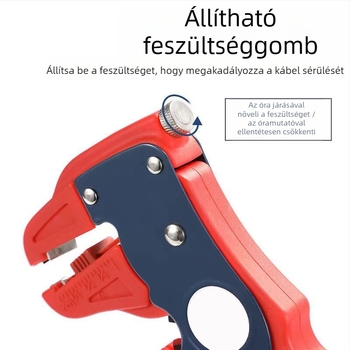 Többfunkciós huzalleválasztó fogó – sas-szájú pengével, súly 0,21