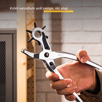 Deli öv lyukasztó fogó – Modell 1, rozsdamentes acél