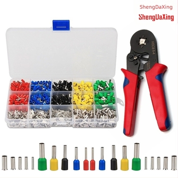 Saint-Daxing autóipari krimpelő fogó készlet, 1640 terminál, huzalátmérő 0,25–6 mm