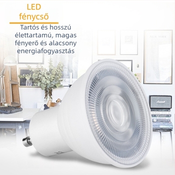 Műanyag bevonatú alumínium lámpa kupak, 12x2835 LED, 5W, 220V, 1200 lm, 180° fénysugár