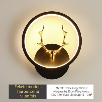 Fali lámpa vas árnyékolóval, LED világítás, 220V, modern minimalist stílus