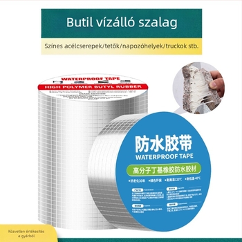 Bitumenes tömítőszalag tetőhöz – öntapadós, magas viszkozitású, leválasztó papírral, -20–100°C tartomány