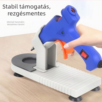 Saide műanyag alap forró ragasztópisztolyhoz, 20-25W, tartó mini ragasztópisztolyokhoz – DIY kiegészítő