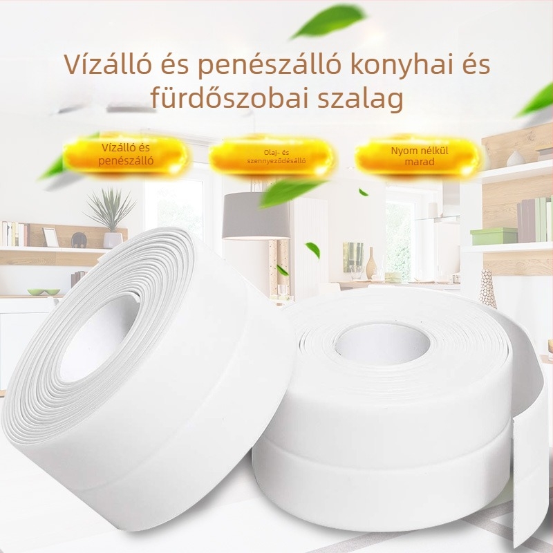 Butyl alapanyagú vízálló falmatrica – anti-szennyeződés, antimikrobiális védelem, egyszínű, fürdőszoba, konyha, erkély