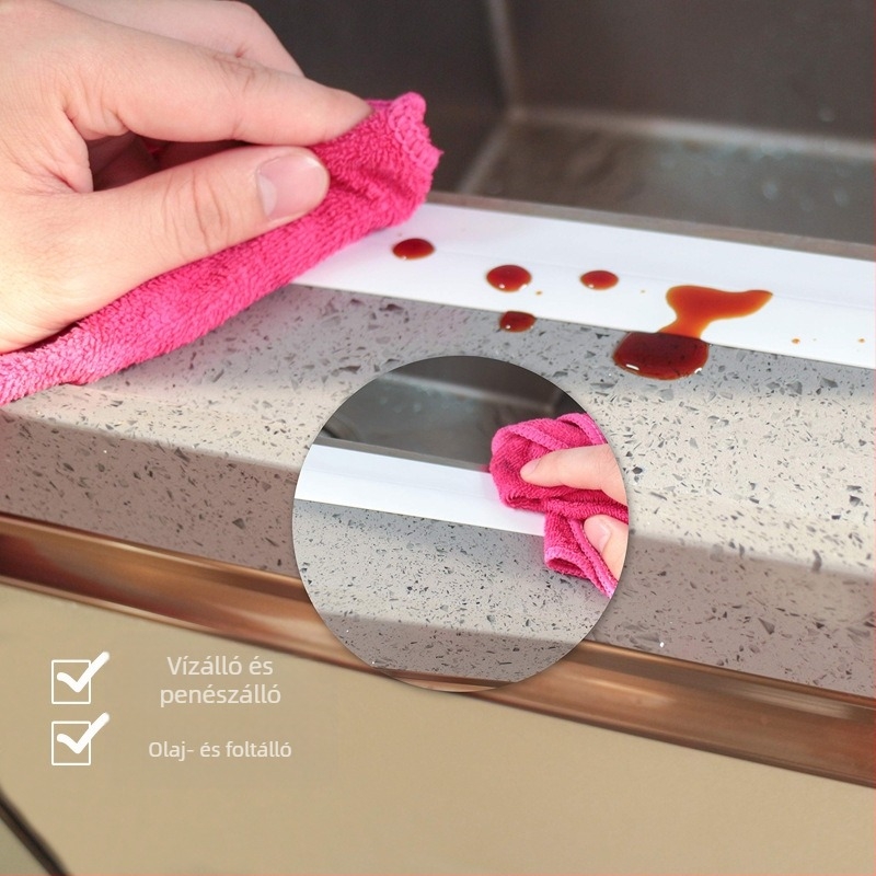 Butyl alapanyagú vízálló falmatrica – anti-szennyeződés, antimikrobiális védelem, egyszínű, fürdőszoba, konyha, erkély