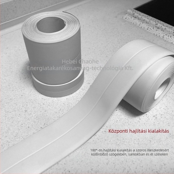 PVC önragasztó szalag konyha és fürdőszoba közötti hézagokhoz, vízálló és penészálló, modern minimalista stílus