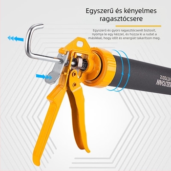 KATA ragasztópisztoly, fém kivitel, Glass glue gun sorozat