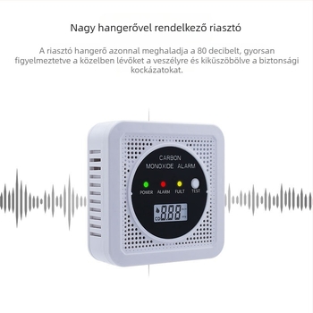 Két az egyben szénmonoxid- és füstriasztó JA-SC106, 4,5 V, vezeték nélküli, falra szerelhető, -10°C-tól 55°C-ig.