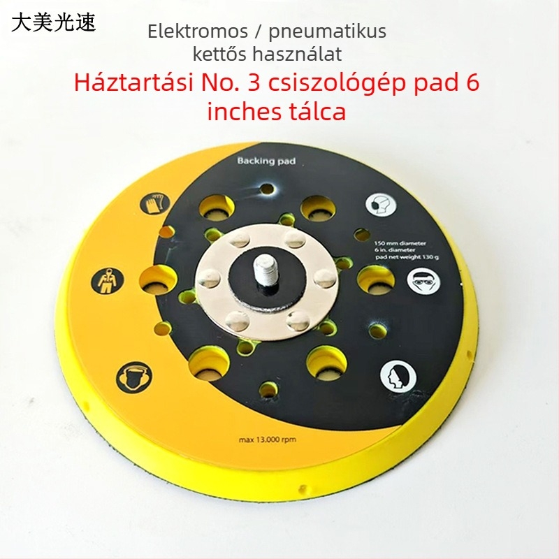 Öntapadós porózus korongtálca csiszoló korongokhoz, univerzális kompatibilitás, műanyag