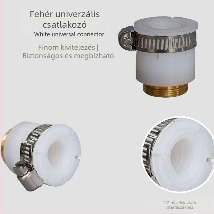 Vízszűrő csatlakozó, modell syp-01, anyag: szilikon-ABS, csaptelehez, univerzális adapter