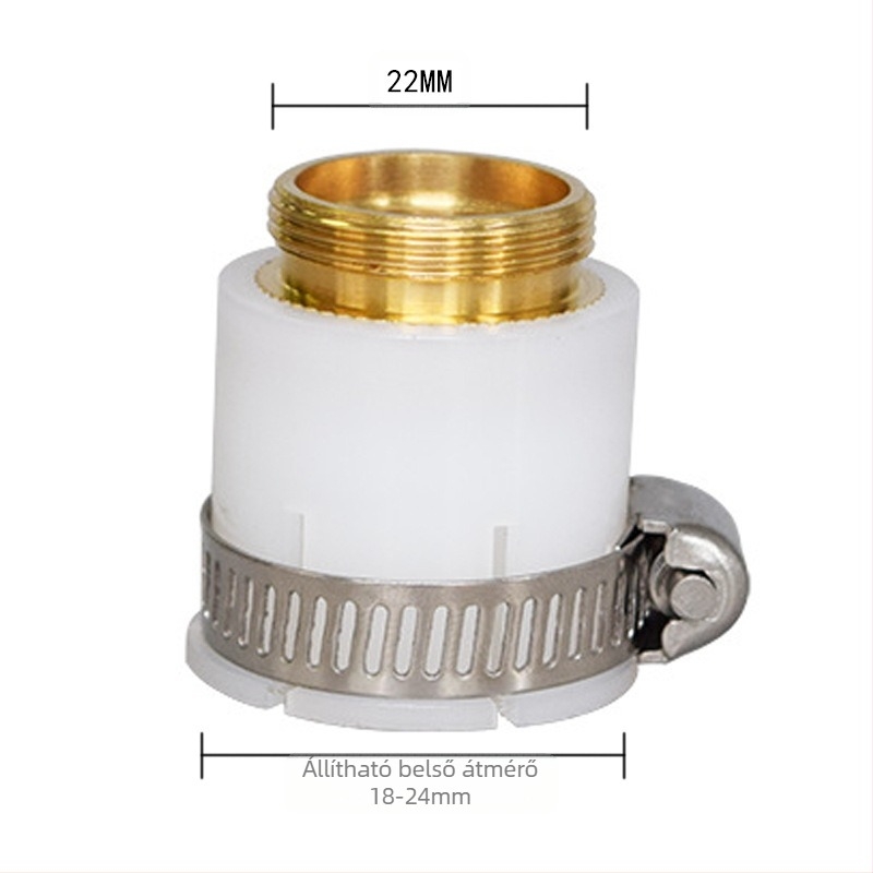 Vízszűrő csatlakozó, modell syp-01, anyag: szilikon-ABS, csaptelehez, univerzális adapter