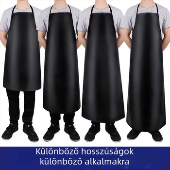 PU bőr kötény, vízálló, ujj nélküli, modern minimalist stílus