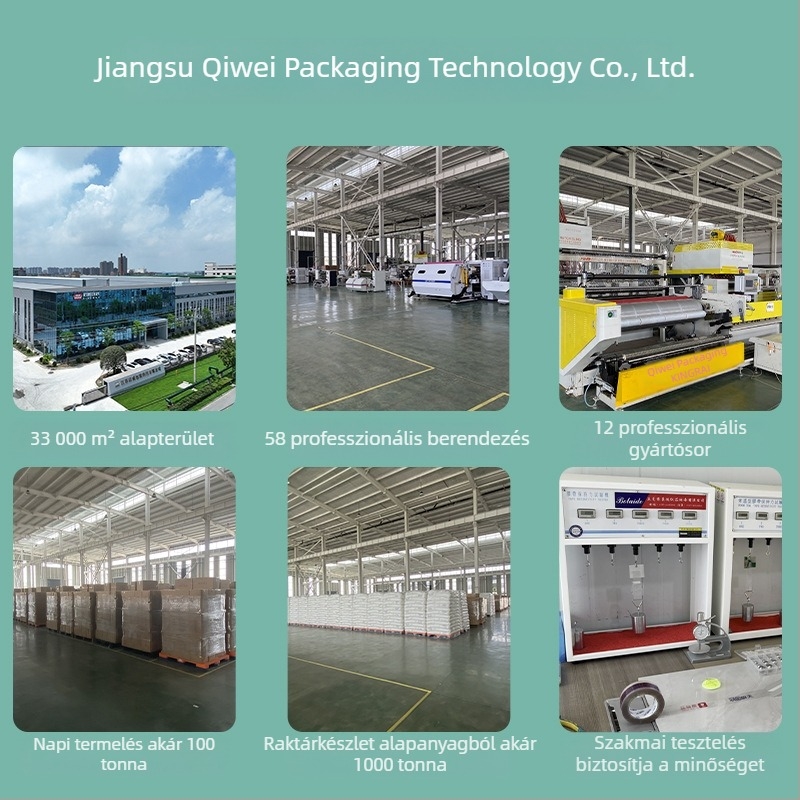 Qiwei LDPE Ipari Stretch Film – átlátszó védőcsomagoló fólia, testreszabható feldolgozás