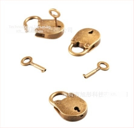 Bear Bag Padlock – Vas, Antik stílus, Dekoratív kiegészítő