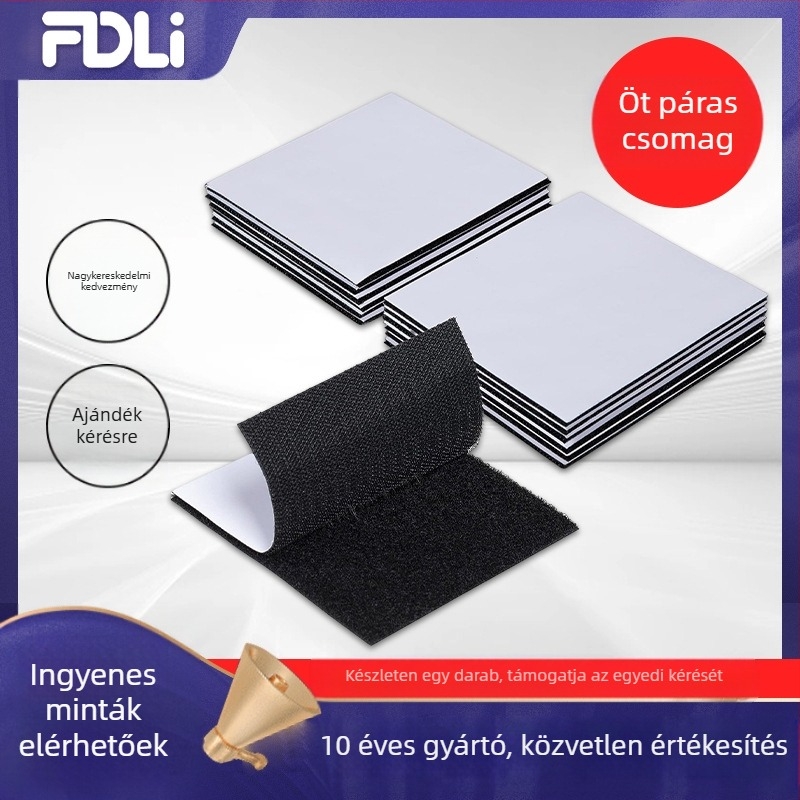 Textíliák rögzítésére szolgáló Velcro ragasztó szalag – Típus: kevert Velcro; Anyag: kevert; Összetétel: nylon + poliészter; Alkalmazási területek: otthoni textíliák, kábelkezelés, ipari felhasználás; Márka: Friedrich