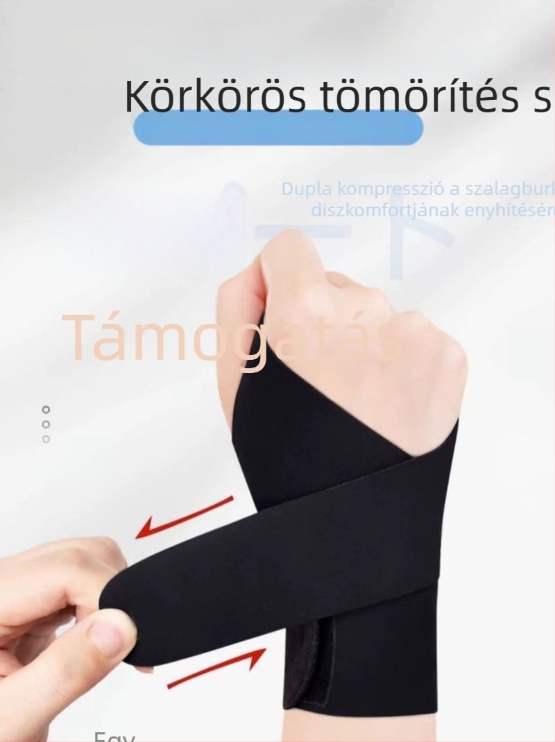 Állítható csuklóortézis spandexből – vékony kialakítás, badmintonhoz, univerzális illeszkedés (Anyag: spandex; Sport: badminton; Kategória: csuklóortézis; Illeszkedés: univerzális)