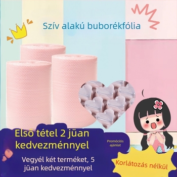 Buborékfólia tekercs, extrán vastag, 60 cm széles × 36 m hosszú, közepes buborékok, átmérő 1,5 cm, magasság 3 mm