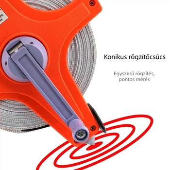Szálas mérőszalag, hordozható műanyag keret, kézi működtetés, padlóba szerelt PVC-vas keret