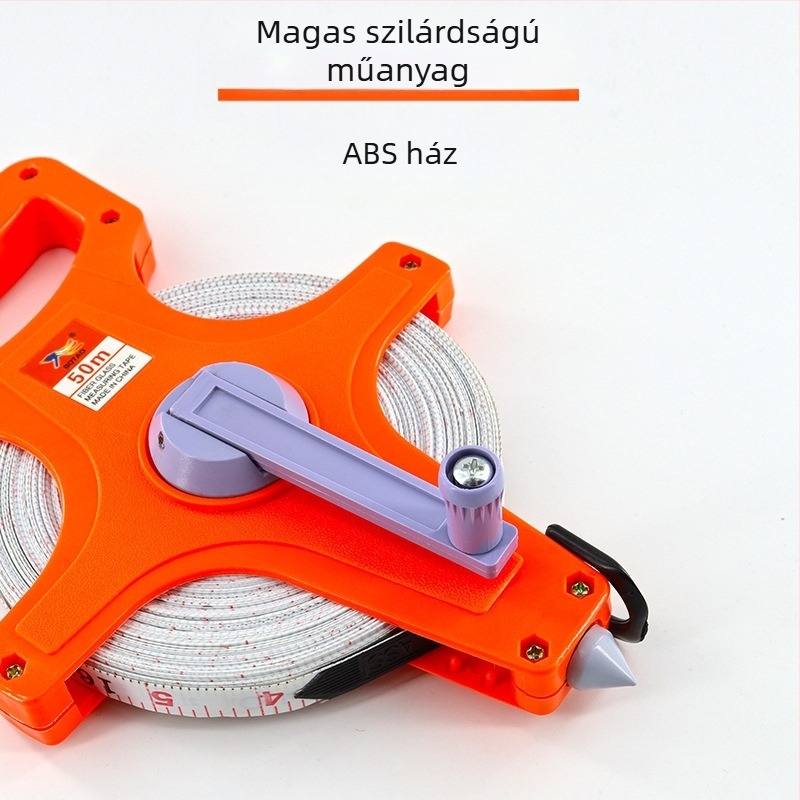 Szálas mérőszalag, hordozható műanyag keret, kézi működtetés, padlóba szerelt PVC-vas keret