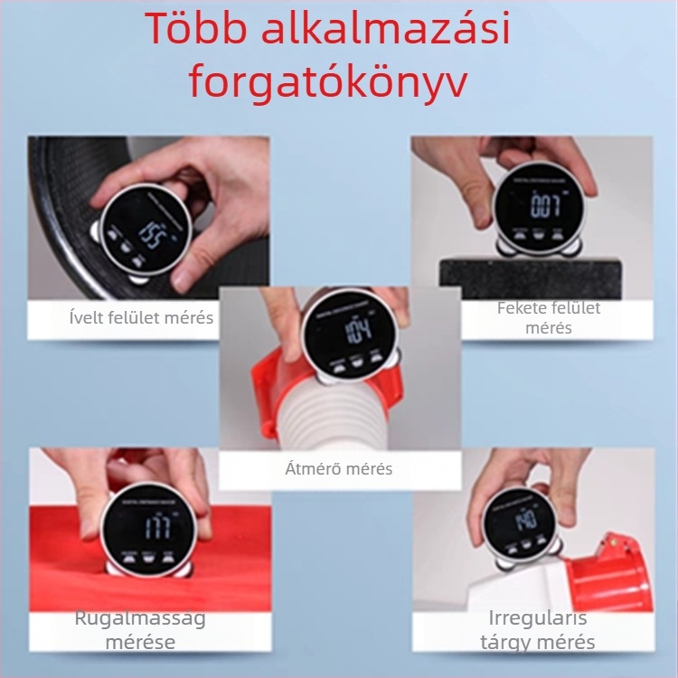 Tuomei elektronikus digitális görgő mérőeszköz — sugár és hengeres görbületű felületek mérése, sík és szabálytalan felületek, többfunkciós mérőeszköz
