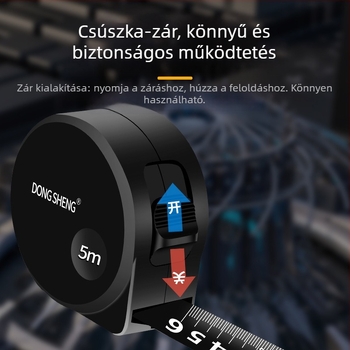 OTHERKA Rozsdamentes acél mérőszalag, kopásálló és ütésálló kivitel