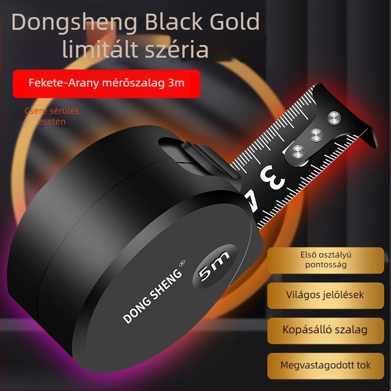 OTHERKA Rozsdamentes acél mérőszalag, kopásálló és ütésálló kivitel