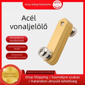 Acél vonalzó állítható korláttal és jelölő helymeghatározóval – modell 5090