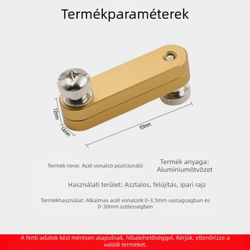 Acél vonalzó állítható korláttal és jelölő helymeghatározóval – modell 5090