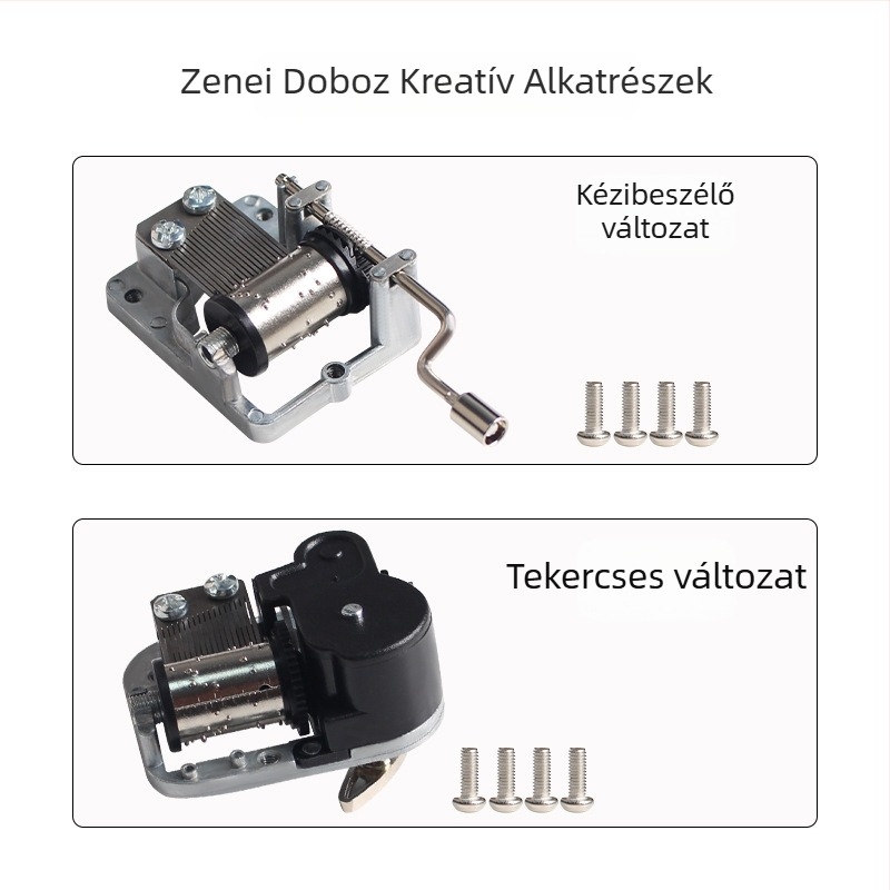 Toaiot 3D-s nyomtatású zenei doboz mozgáskomponensek — kézi tekerő, modell alkatrészek