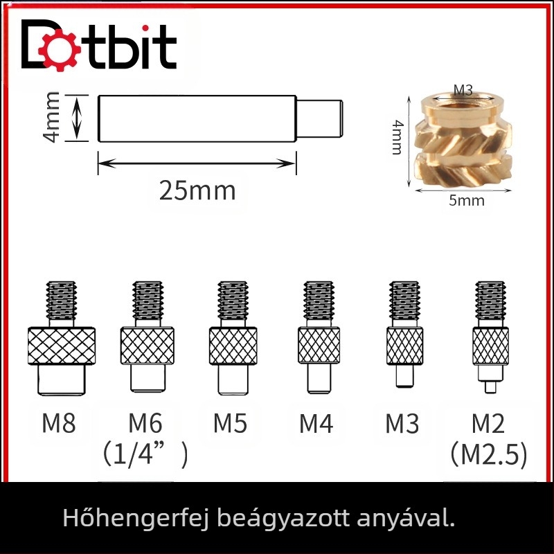 Dotbit Nut indenter brass-inlaid nut kit VORON 2.4